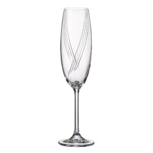 Set 6 Pahare Sampanie Bohemia Colibri Optic 220 ml
