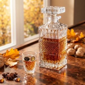 Set 6 Pahare Shot cu Decantor Cristal Bohemia Brittany