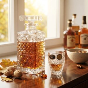Set 6 Pahare Shot cu Decantor Cristal Bohemia Madison