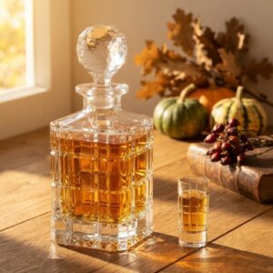 Set 6 Pahare Shot cu Decantor Cristal Bohemia Timesquare