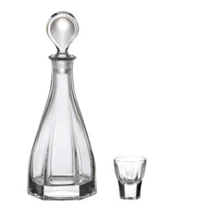 Set 6 Pahare Shot cu Sticla Cristal Bohemia Victoria