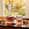 Set 6 Pahare Whisky cu Sticla Cristal Bohemia Sheffield