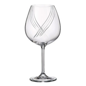 Set 6 Pahare pentru Vin Rosu Bohemia Colibri Optic 650 ml