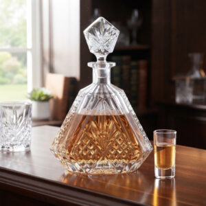 Set 12 Pahare Lichior cu Decantor Cristal Bohemia Alexandra