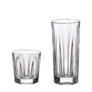 Set 12 Pahare Whisky si Apa Cristal Bohemia Victoria