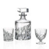Set 12 Pahare Whisky si Vin Cristal Bohemia cu Decantor Wicker