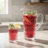 Set 4 Pahare Limonada cu Carafa Cristal Bohemia Dover
