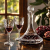 Set 4 Pahare Vin Rosu cu Decantor din Cristal Bohemia Dover