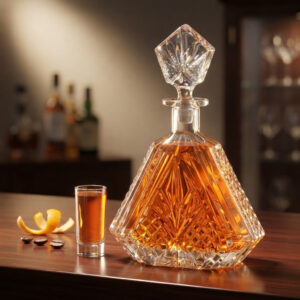 Set 6 Pahare Lichior cu Decantor Cristal Bohemia Alexandra