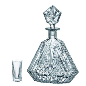 Set 6 Pahare Lichior cu Sticla Cristal Bohemia Alexandra