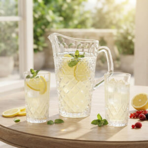 Set 6 Pahare Limonada cu Carafa Cristal Bohemia Madison