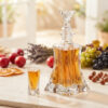 Set 6 Pahare Shot cu Sticla Bohemia Florale
