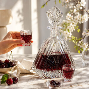 Set 6 Pahare Visinata cu Sticla Cristal Bohemia Alexandra