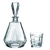 Set 6 Pahare Whisky cu Sticla din Cristal Bohemia Brilliancy