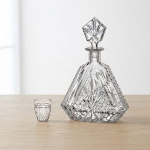 Set 6 Pahare pentru Tuica cu Decantor Cristal Bohemia Alexandra
