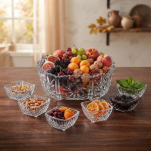 Set 7 Boluri din Cristal Bohemia Pinwheel