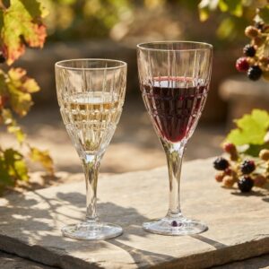 Set 8 Pahare Vin din Cristal Bohemia Dover