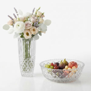 Set Bol si Vaza din Cristal Bohemia Diamond