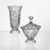 Set Vaza si Bomboniera din Cristal Bohemia Oasis