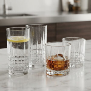 Set 12 Pahare Whisky si Apa Cristal Bohemia Dover