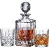 Set 2 Pahare Whisky cu Decantor Cristal Bohemia Brixton