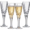 Set 4 Pahare Sampanie Cristal Bohemia Brixton 180 ml